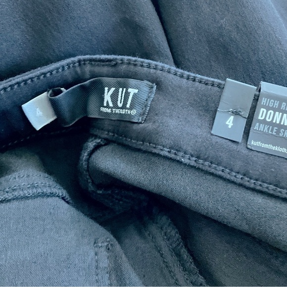 New Kut from the Kloth Donna jeans high rise ankle skinny black size 4 - Picture 7 of 7